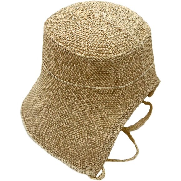 Women Vintage Linen Bonnet Foldable Sun Hat Victorian Cap for Costume & Sun - Picture 5 of 6